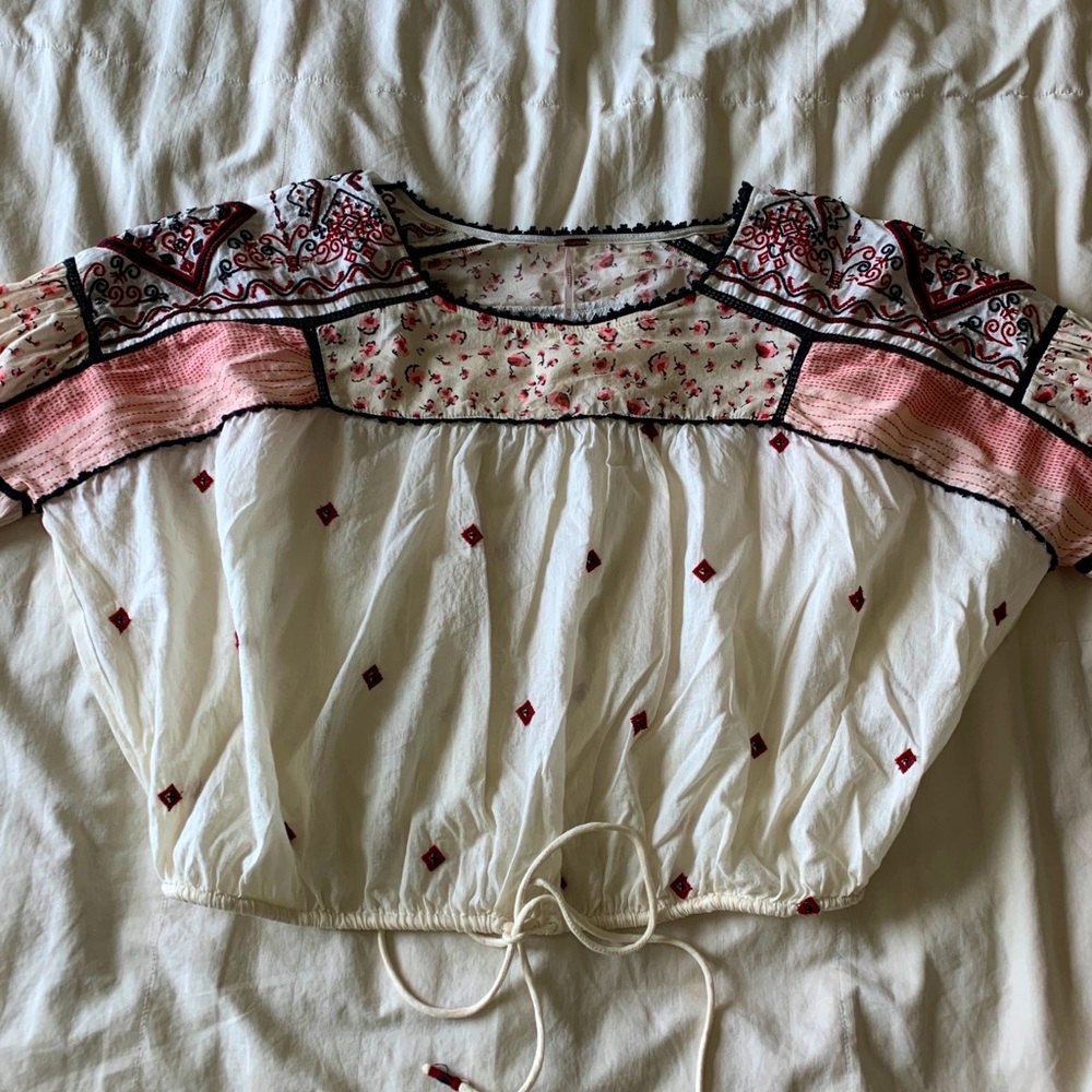 Floral bohemian top